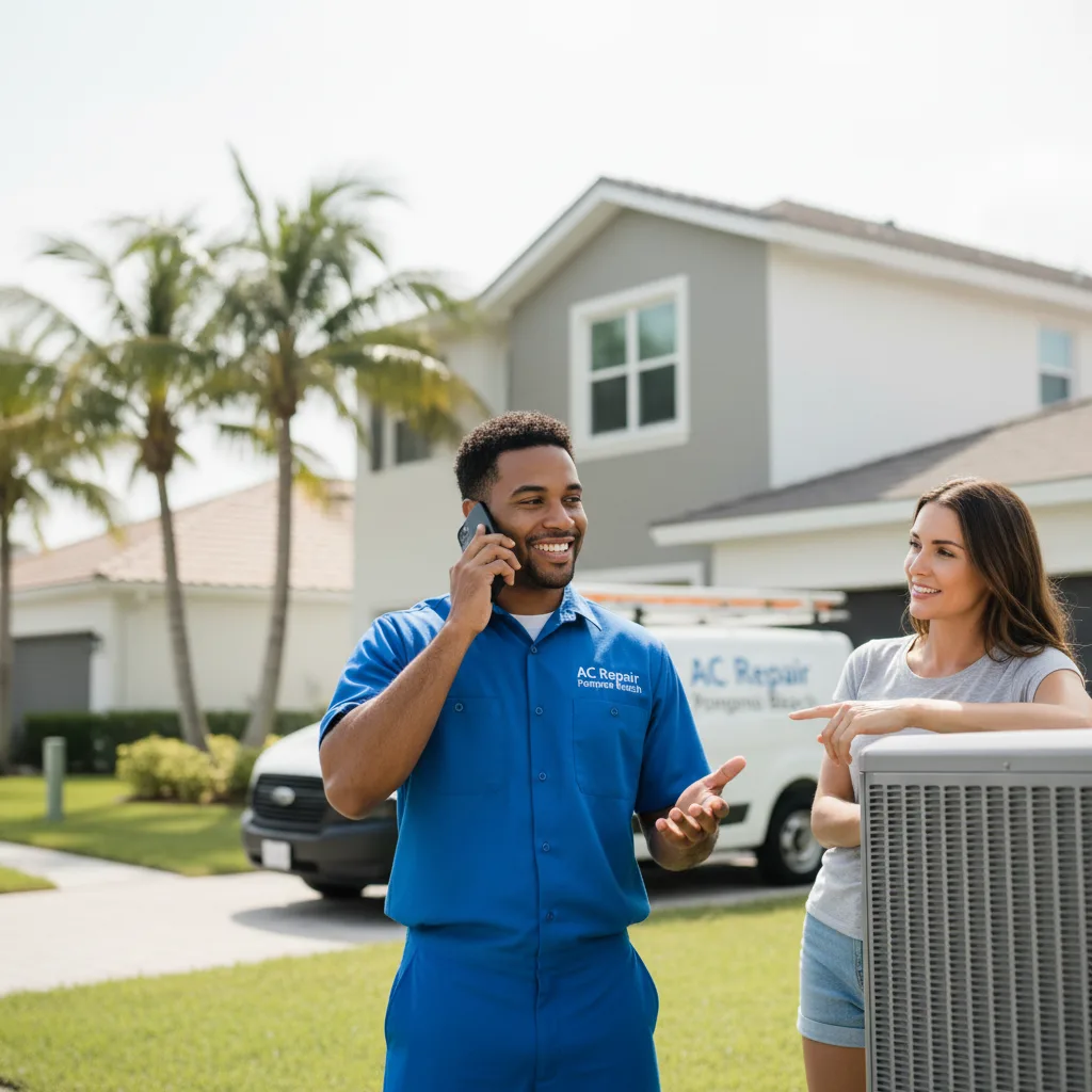 AC Repair Pompano Beach customer support in Adams Center